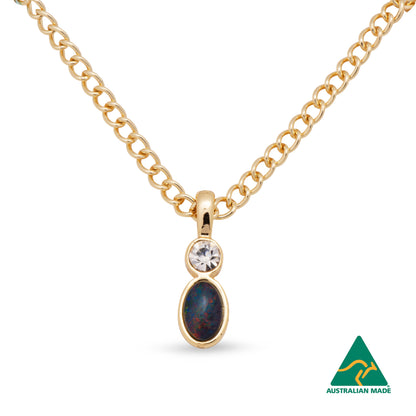 Opal Triplet Pendant Boxed