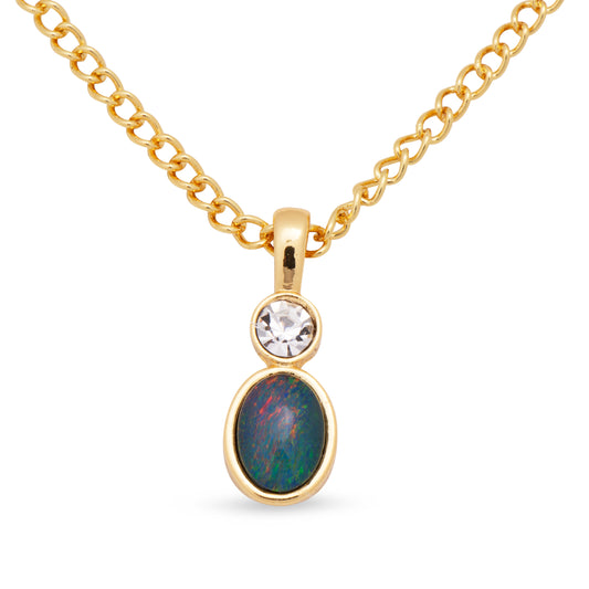 Opal Triplet Pendant Boxed