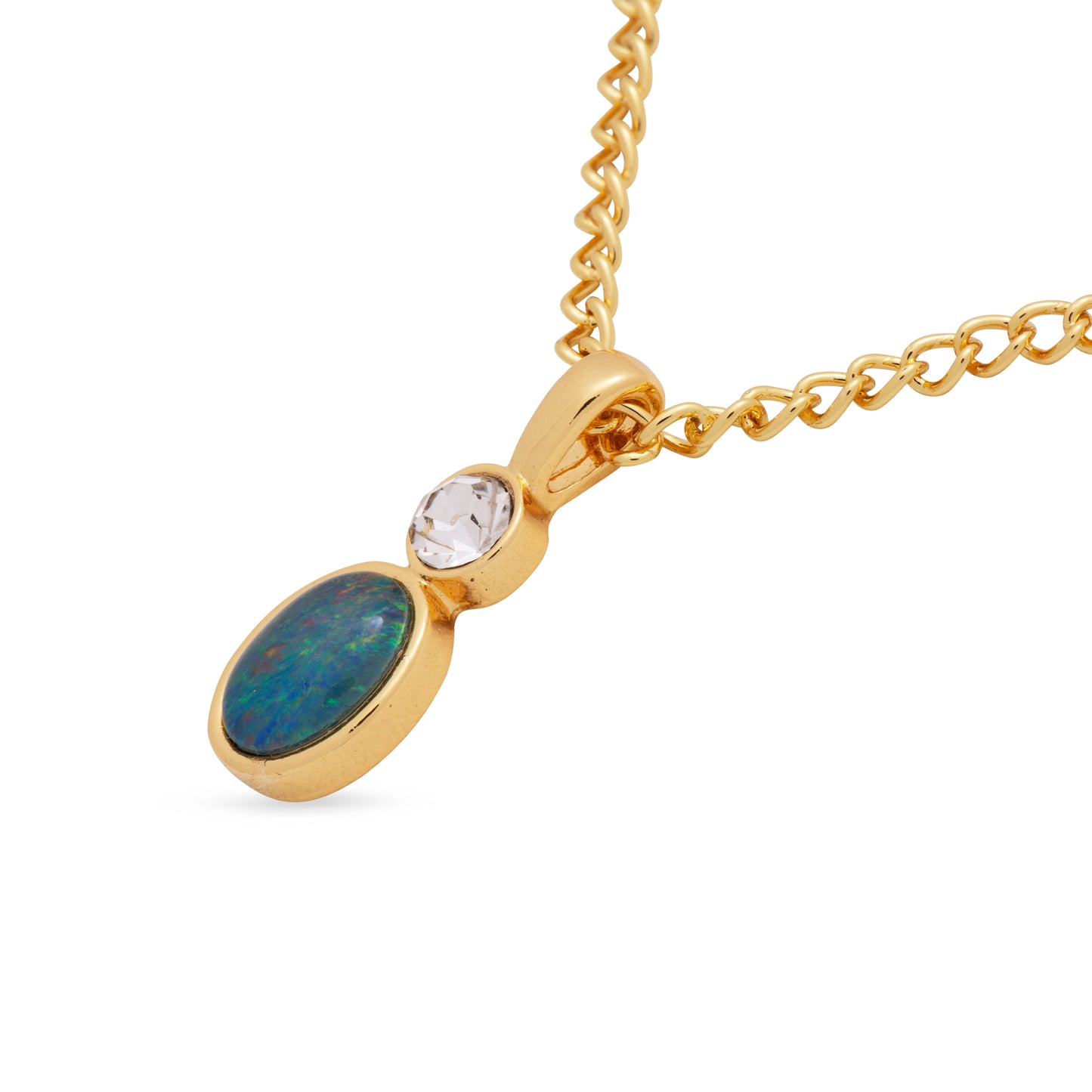 Opal Triplet Pendant Boxed