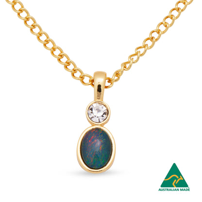 Opal Triplet Pendant Boxed
