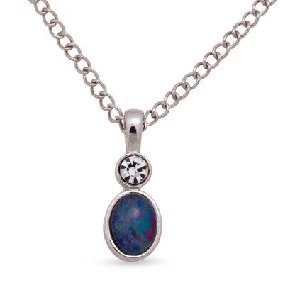 Opal Triplet Pendant Boxed