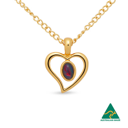 Opal Triplet Pendant Boxed