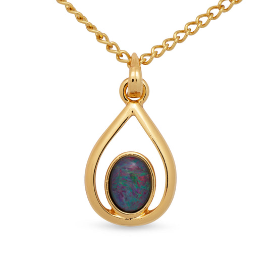 Opal Triplet Pendant Boxed