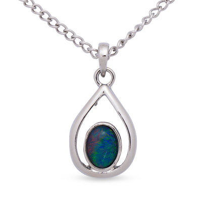 Opal Triplet Pendant Boxed