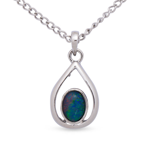 Opal Triplet Pendant Boxed
