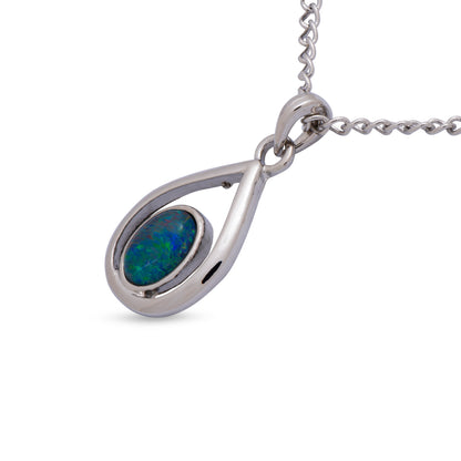 Opal Triplet Pendant Boxed