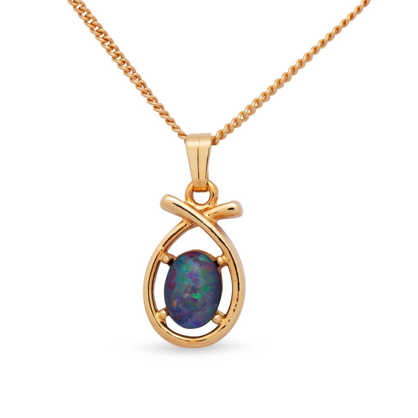 Julia Gold Opal Pendant