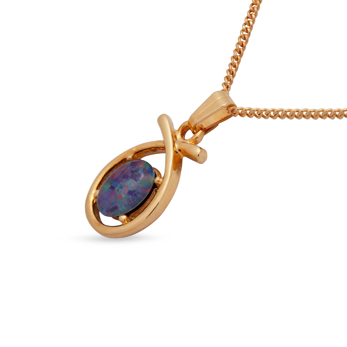 Julia Gold Opal Pendant