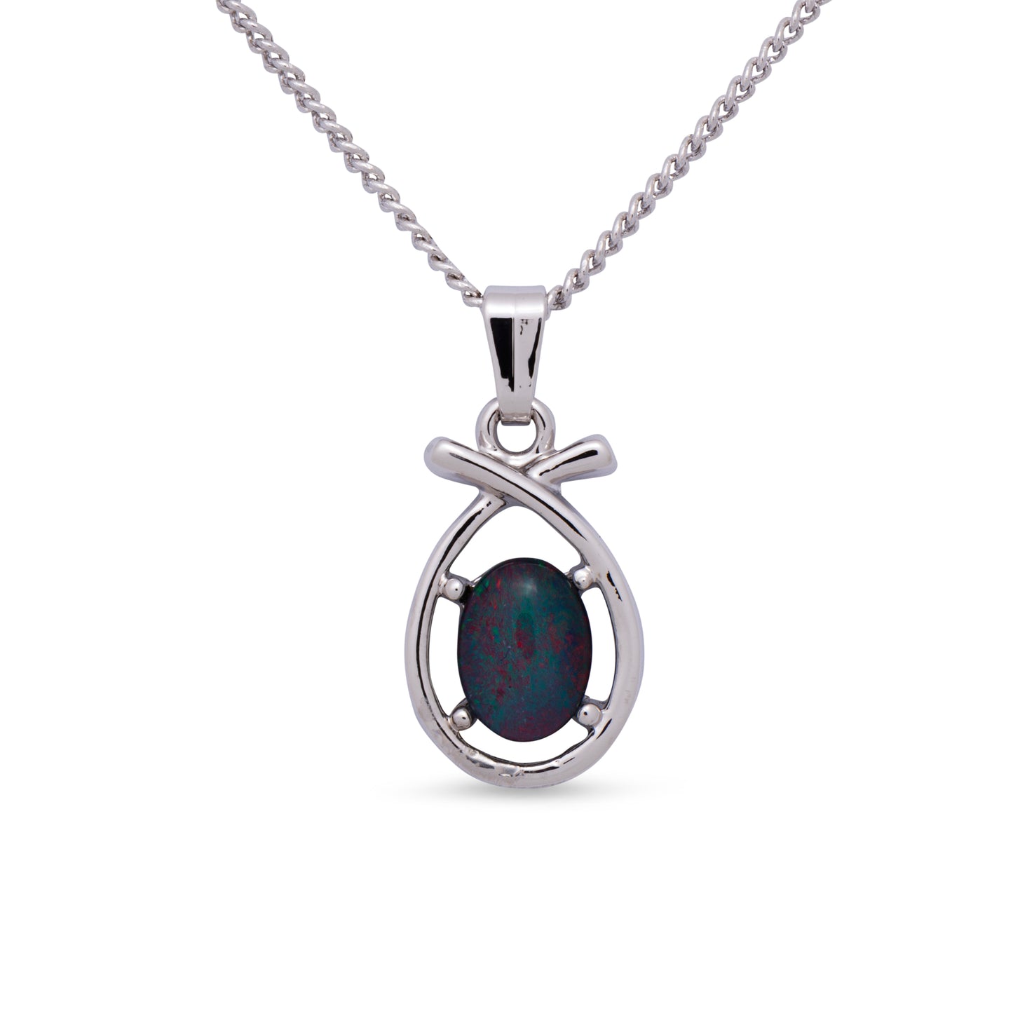 Julia Silver Opal Pendant