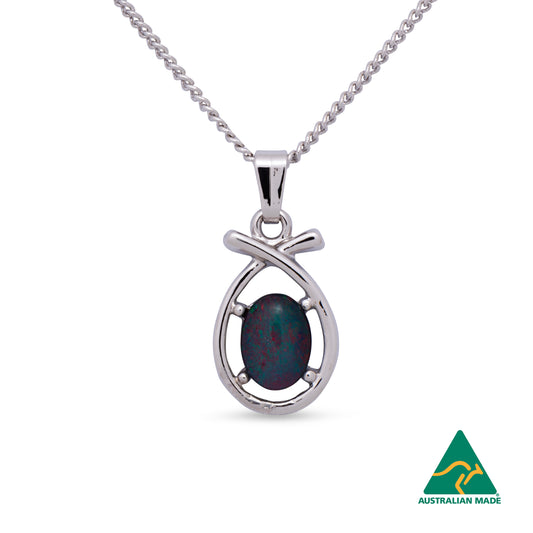 Julia Silver Opal Pendant