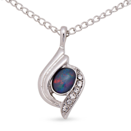 Opal Triplet Pendant Boxed