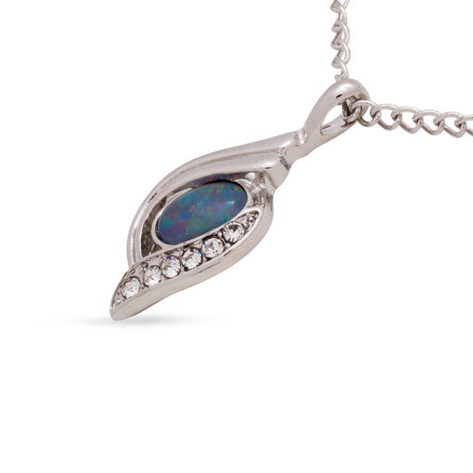 Elle Silver Opal Pendant