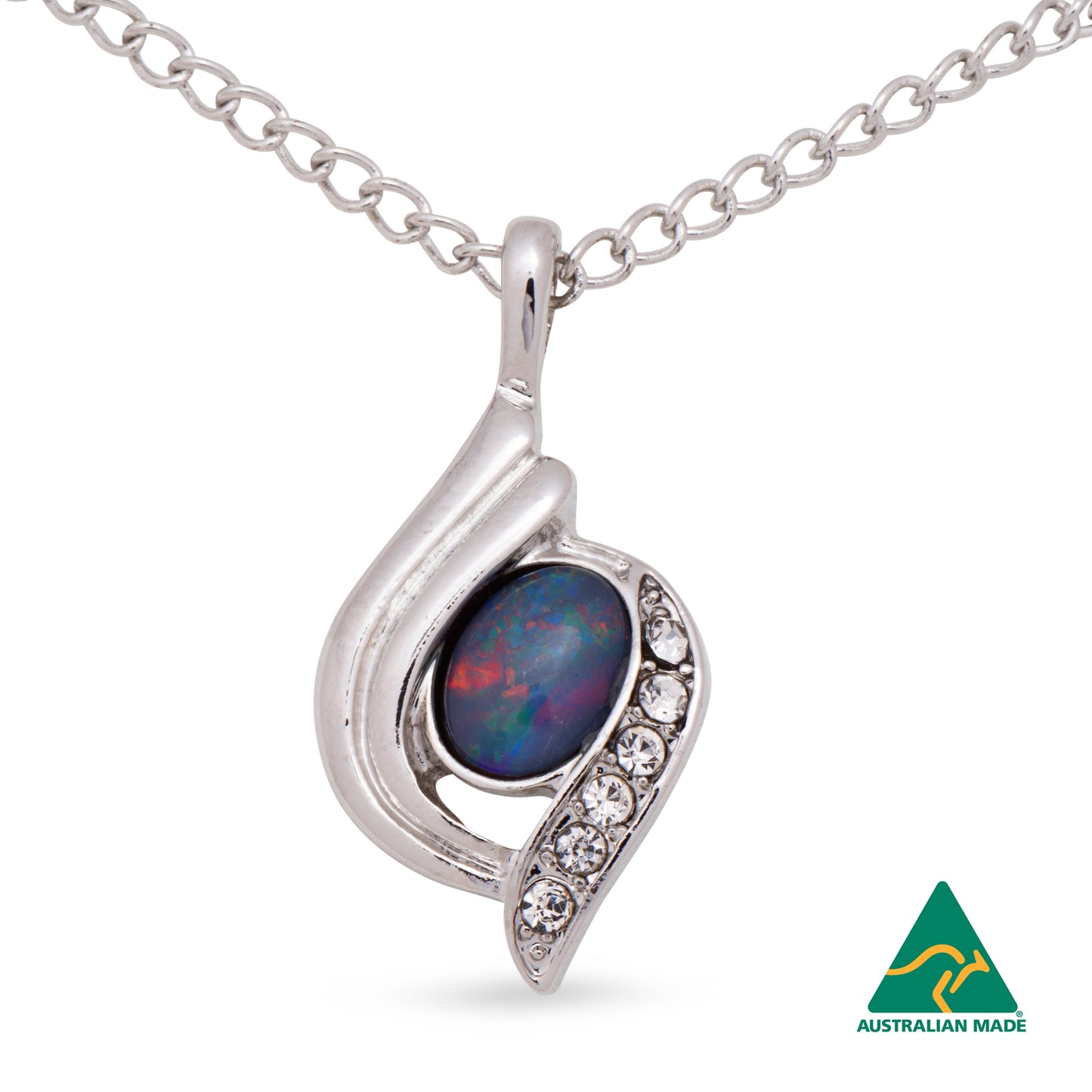 Opal Triplet Pendant Boxed