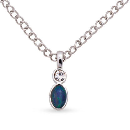 Opal Triplet Pendant Boxed