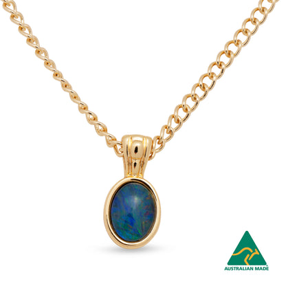 Opal Triplet Pendant Boxed
