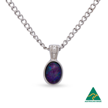 Opal Triplet Pendant Boxed