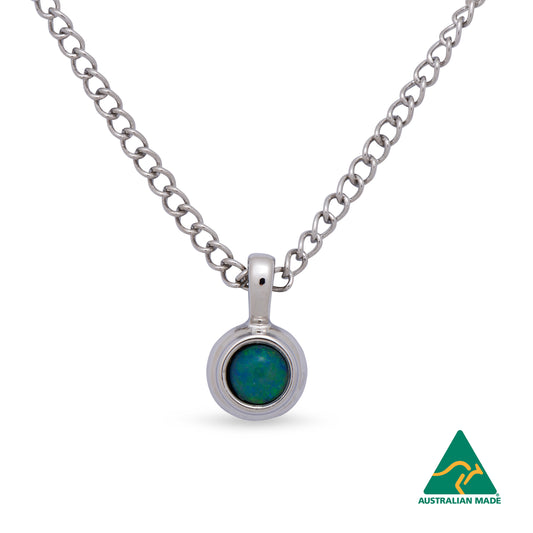 Kylie Silver Opal Pendant
