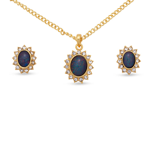 Diana Gold Opal Set