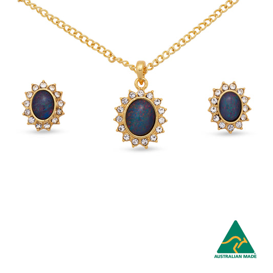 Diana Gold Opal Set