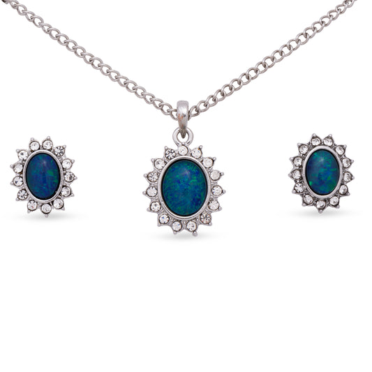 Diana Silver Opal Set