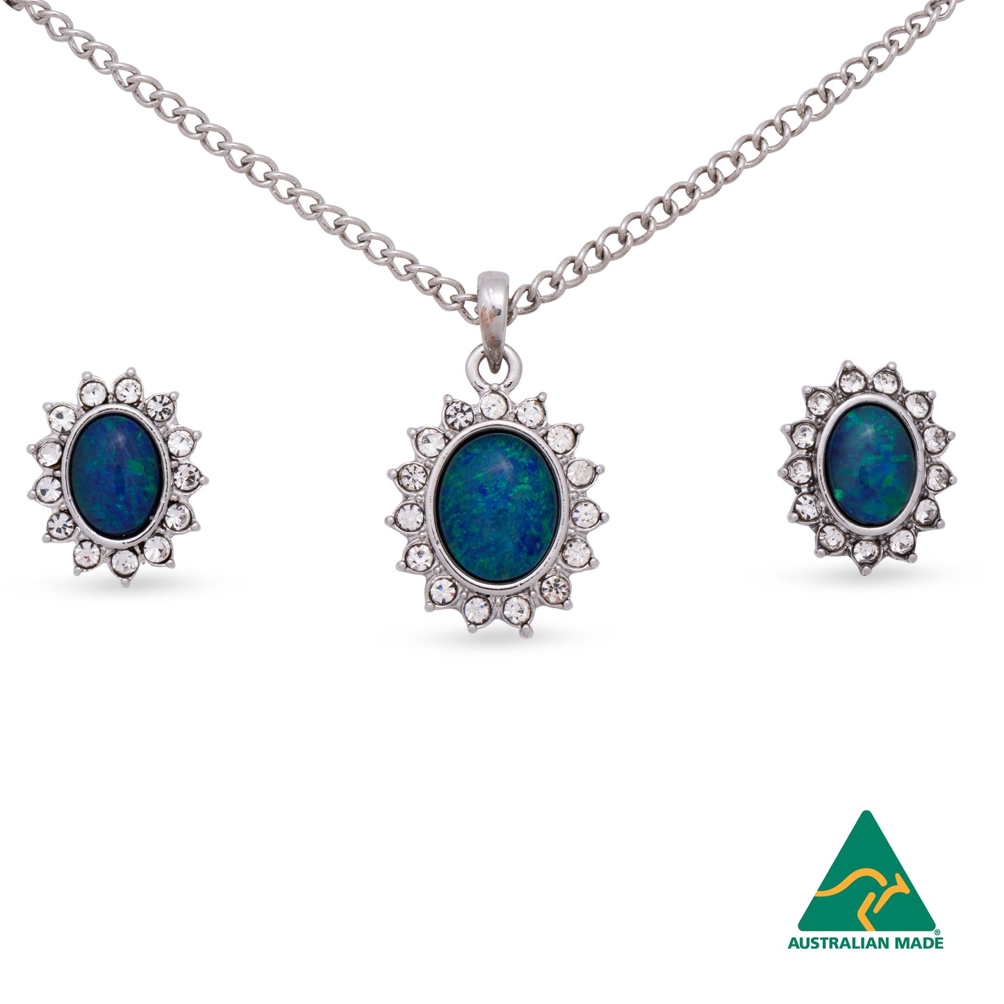 Diana Silver Opal Set