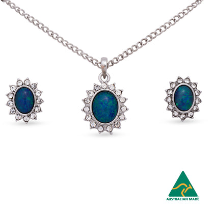 Diana Silver Opal Set