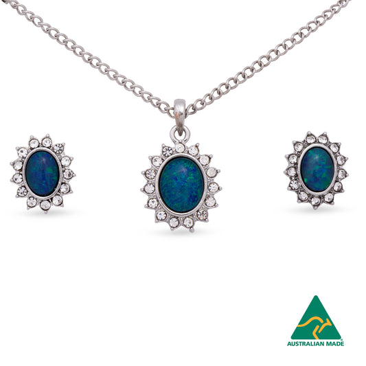 Diana Silver Opal Set