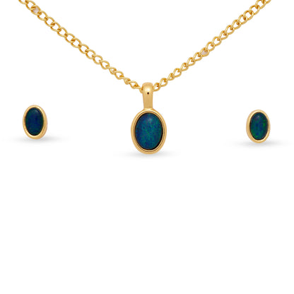 Margot Gold Opal Set