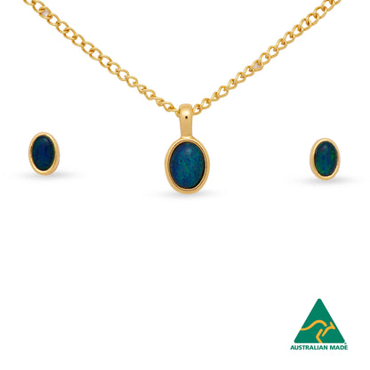 Margot Gold Opal Set