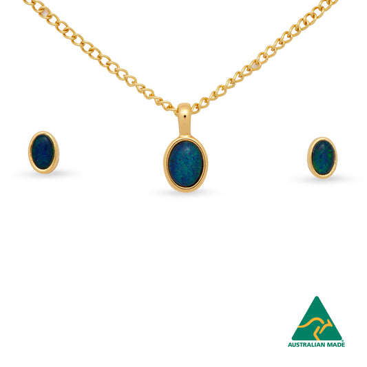 Margot Gold Opal Set