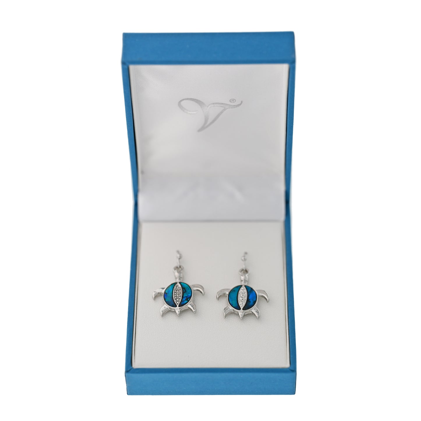 Paua Shell Turtle Earrings