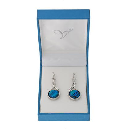 Paua Shell Drop Earrings