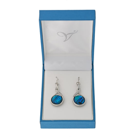 Paua Shell Drop Earrings