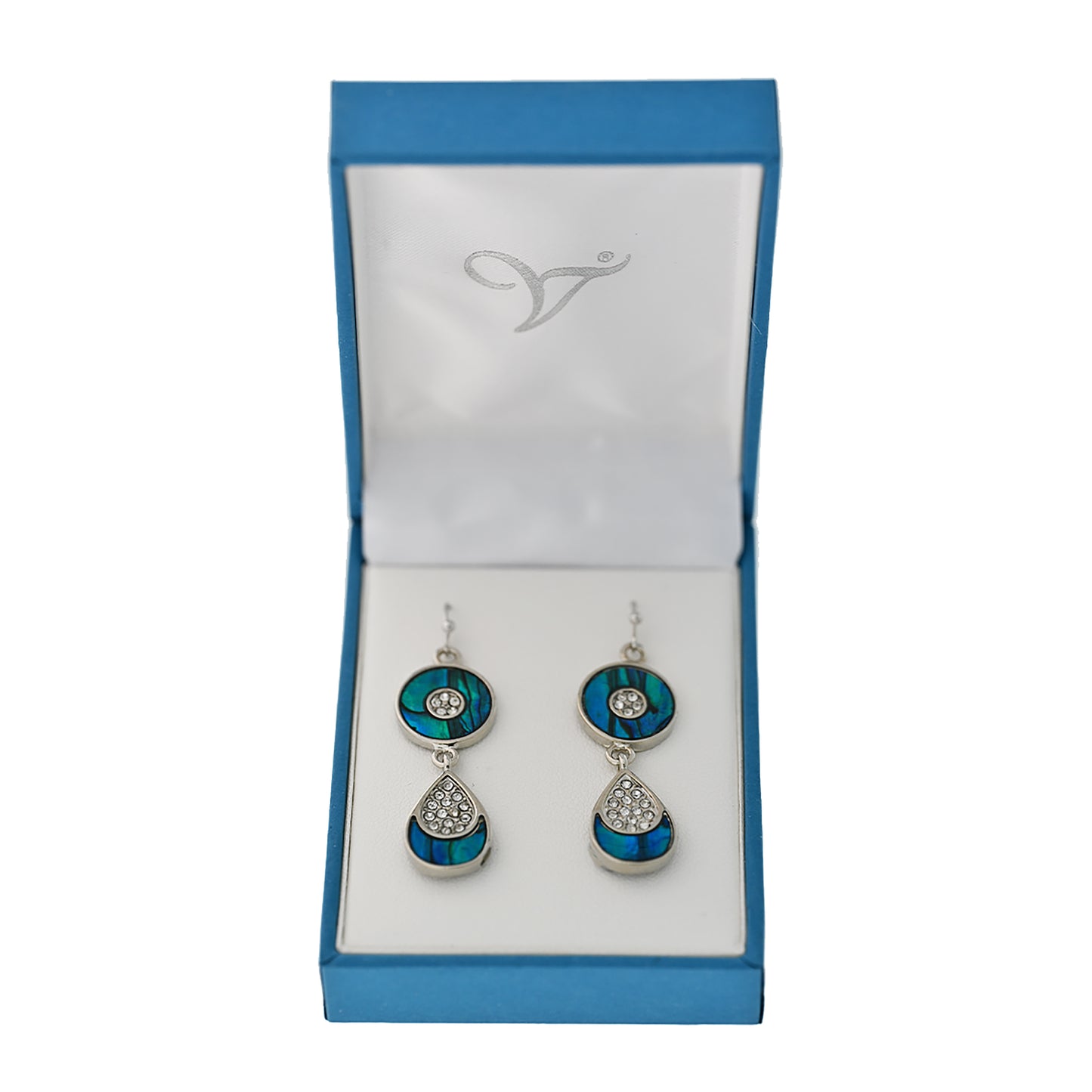 Paua Shell Drop Earrings