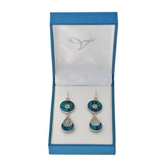 Paua Shell Drop Earrings