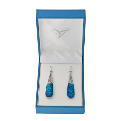 Paua Shell Drop Earrings