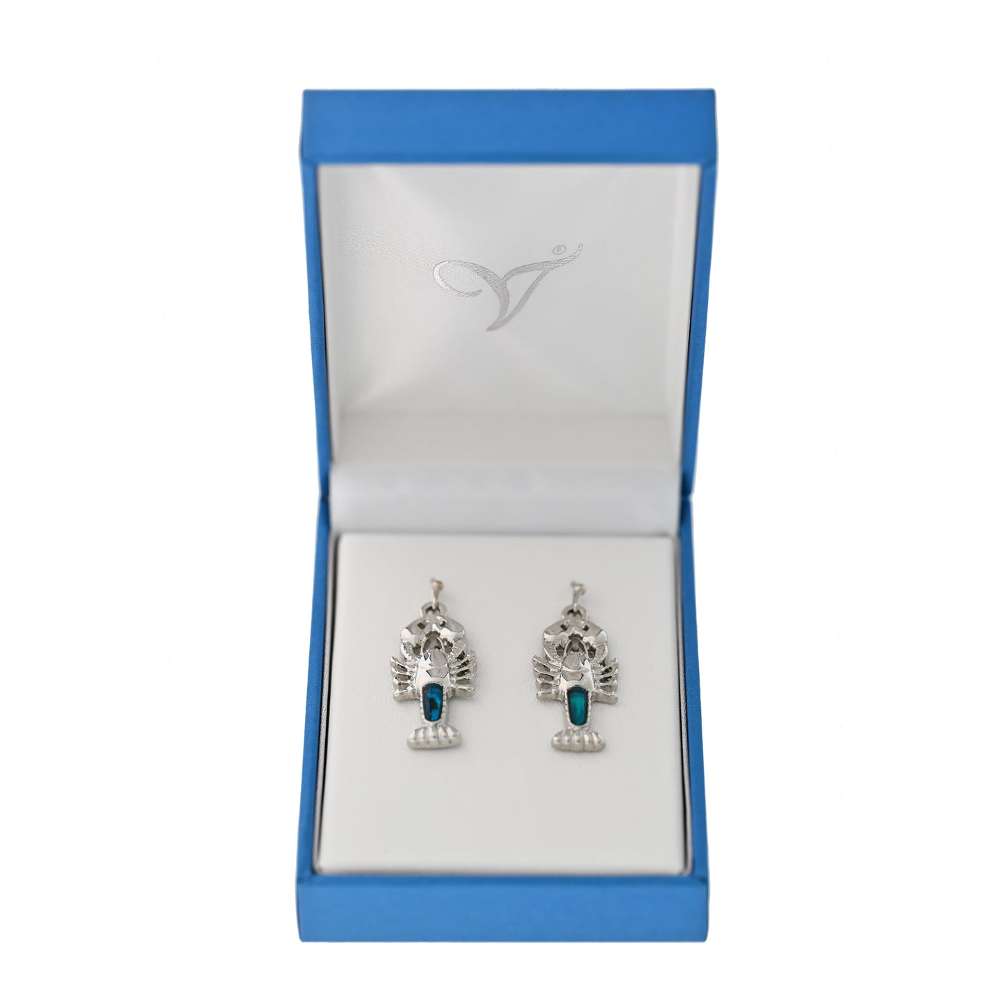 Paua Shell Crayfish Earrings