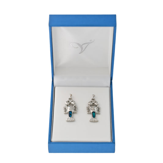 Paua Shell Crayfish Earrings