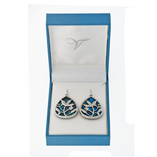 Paua Shell Drop Earrings