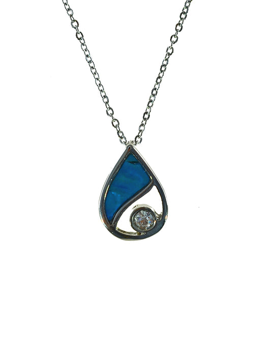 PAUA SHELL PENDANT BOXED