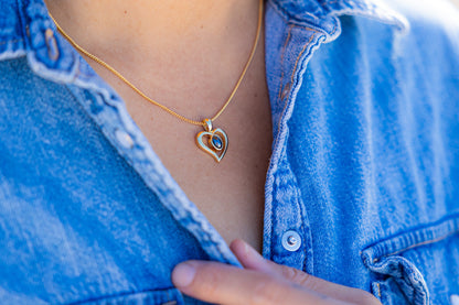 Iron Ore Heart Pendant