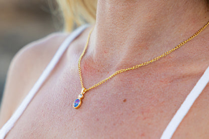Opal Triplet Pendant Boxed