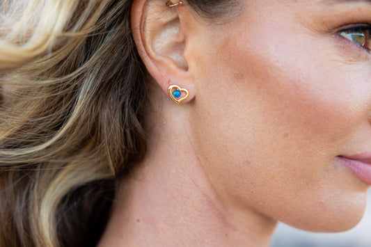 Delta Gold Opal Earrings