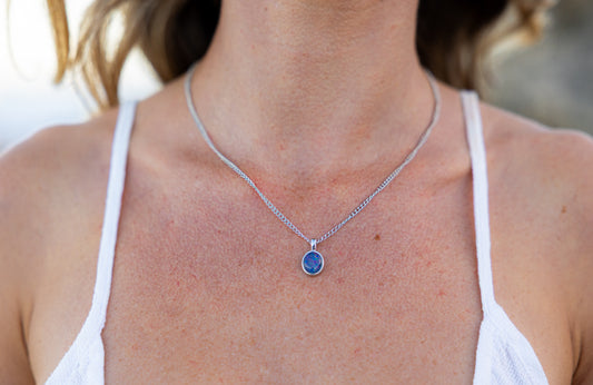 Kendall Silver Opal Pendant