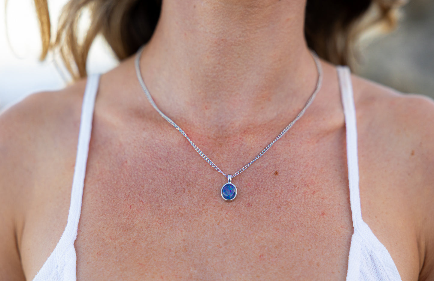 Opal Triplet Pendant Boxed