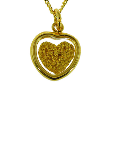 Gold Pendant Petite Heart