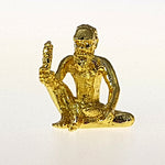 Gold Plated Figurine - Aboriginal In Pouch