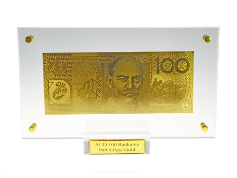 24k Gold $100 Australian Bank Note