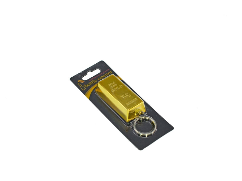 Gold Bullion Bottle Opener Key Chain