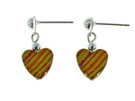 Iron Ore Earrings Heart